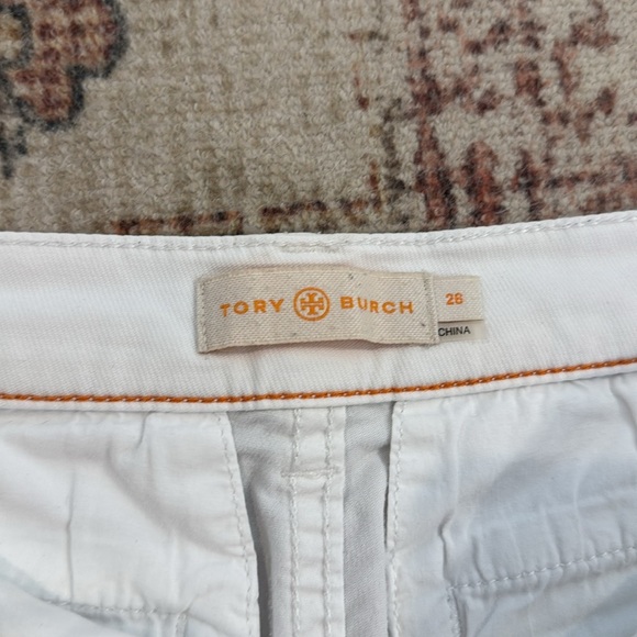 Tory Burch White Shorts, Size 26 - Picture 2 of 5